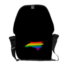 NORTH CAROLINA PRIDE -.png Messenger Bags