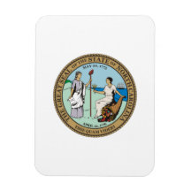 North Carolina State Seal Flexible Magnets