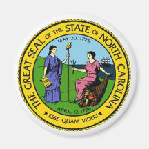 North Carolina State Seal Refrigerator Magnet