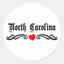 North Carolina Tattoo Sticker