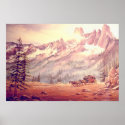NORTH CASCADES STAGECOACH by SHARON SHARPE posters