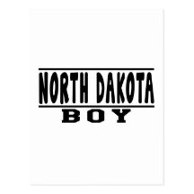 North Dakota Boy Designs Post Card