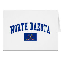 North Dakota Flag Card