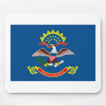 North Dakota Flag Mousepad