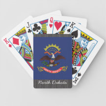 North Dakota Flag Playing Cards