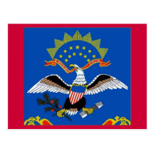 North Dakota Flag Postcard