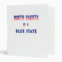 North Dakota is a Blue State 3 Ring Binder