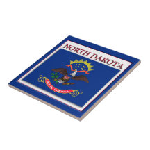 North Dakota State Flag Design Tile