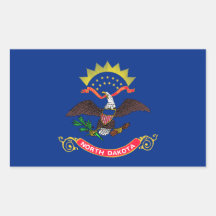 North Dakota State Flag Sticker