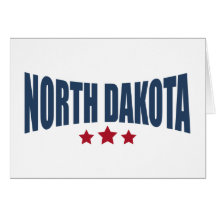 North Dakota Three Stars Design Cards