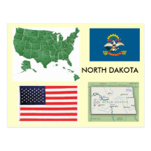 North Dakota, USA Postcard