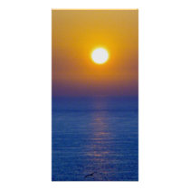 North Devon Hartland Volcanic Ash Sunset  ( 2 ) Photo Card