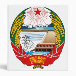North Korea Coat Of Arms 3 Ring Binders