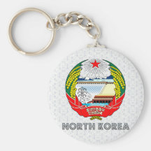 North Korea Coat of Arms Keychain