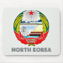 North Korea Coat of Arms Mousepad