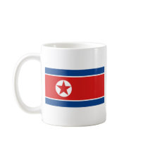 North Korea Flag ~ Map Mug