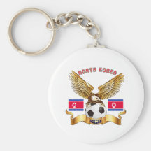 North Korea Football Designs Keychains