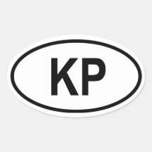 North Korea "KP" Stickers