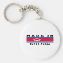 North Korea Made In Designs Keychains