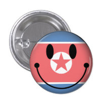 North Korea Smiley Buttons