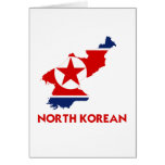 NORTH KOREAN MAP GREETING CARD