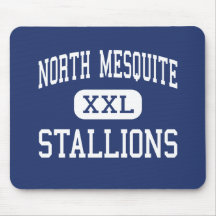 North Mesquite - Stallions - High - Mesquite Texas Mouse Pad