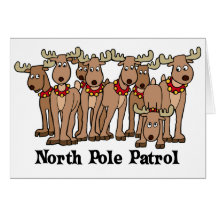 North Pole Patrol card