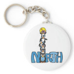 North Pole Penguin Style Key Chains