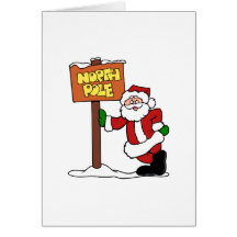 North Pole Santa Cards