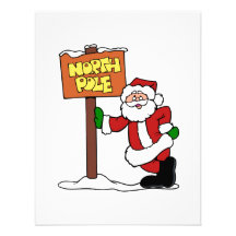 North Pole Santa Custom Announcement