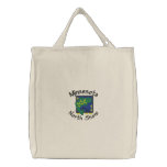 North Shore Walleye Embroidered Tote embroidered bags
