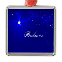 North Star Believe Christmas Ornament