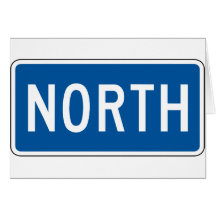 North Street Sign Greeting Card