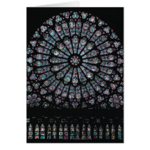North transept rose window card