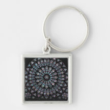 North transept rose window keychains