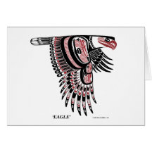 North West Coast Native Eagle Card