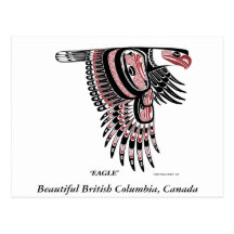 North West Coast Native Eagle Postcard