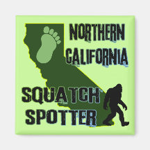 Northern California Squatch Spotter Magnet