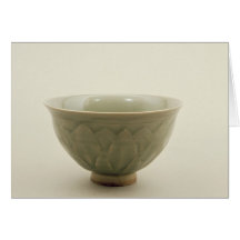 Northern celadon bowl greeting cards