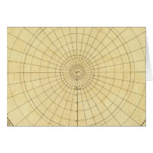 Northern Hemisphere Outline Greeting Card
