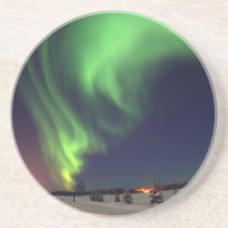 Northern Lights at Bear Lake Drink Coaster