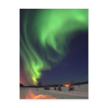 Northern Lights at Bear Lake Post Card
