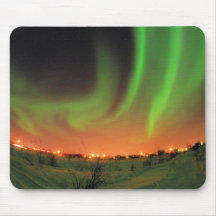 Northern Lights Aurora Borealis Mouse Pad