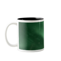 Northern lights, Aurora borealis, over foothills Coffee Mugs