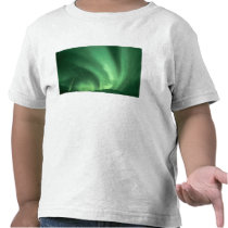 Northern lights, Aurora borealis, over foothills T-shirts