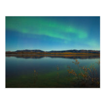 Northern lights (Aurora borealis) Post Card