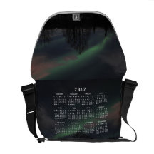 Northern Lights in Boreal Forest; 2012 Calendar Courier Bag