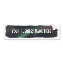 Northern Lights in Boreal Forest Bumper Stickers