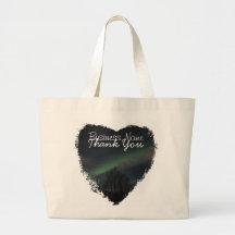 Northern Lights in Boreal Forest Canvas Bag
