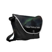 Northern Lights in Boreal Forest; Yukon Souvenir Commuter Bag